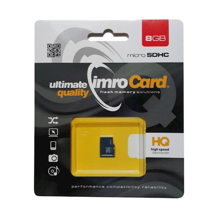Pamäťová karta Imro microSDHC 8GB/C4 bez adaptéra