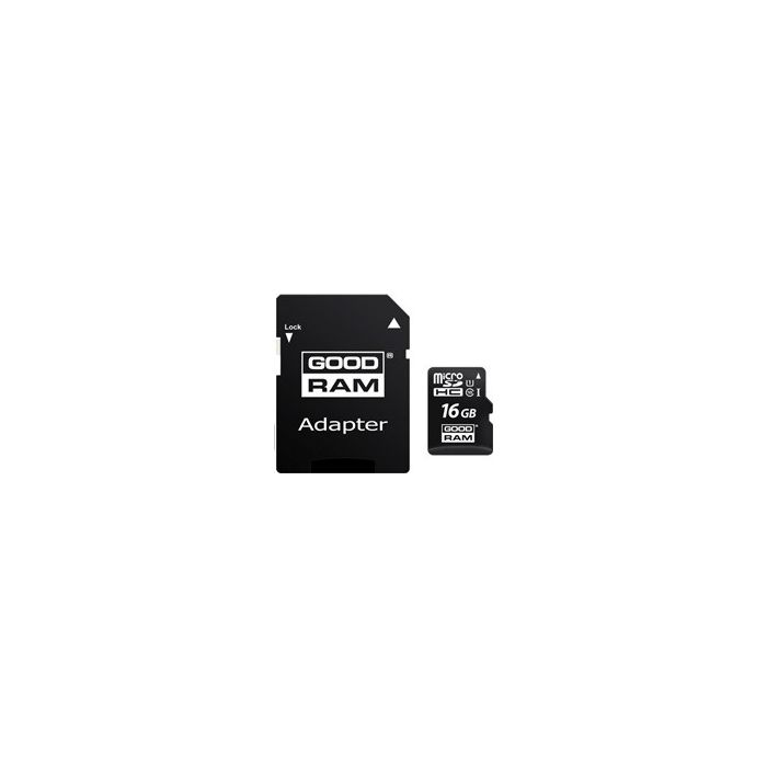 Pamäťová karta microSDHC 16GB Goodram s adaptérom