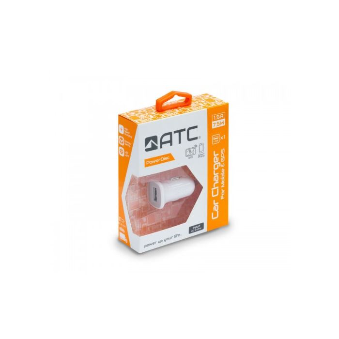 Auto nabíjačka ATC 1.5A biela