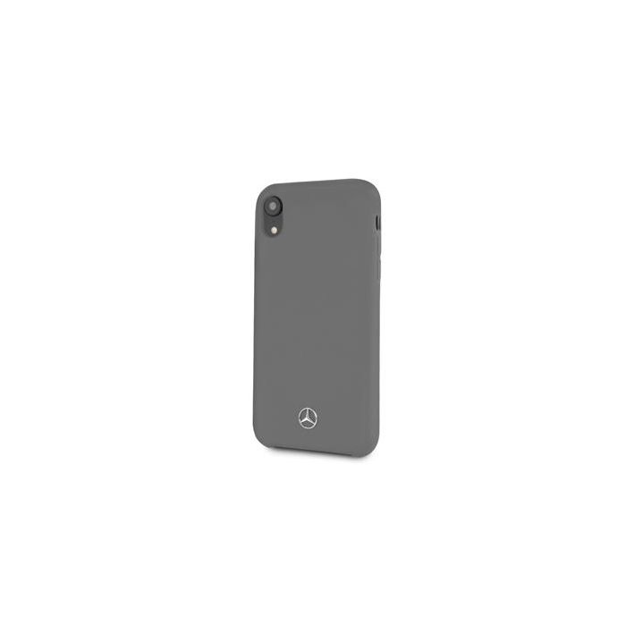 MEHCI61SILGR Mercedes Silicon Fiber Case Lining Grey pro iPhone XR