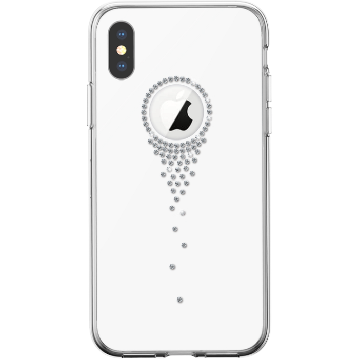 Plastové puzdro na Apple iPhone XS Max Devia Angel Tears biele