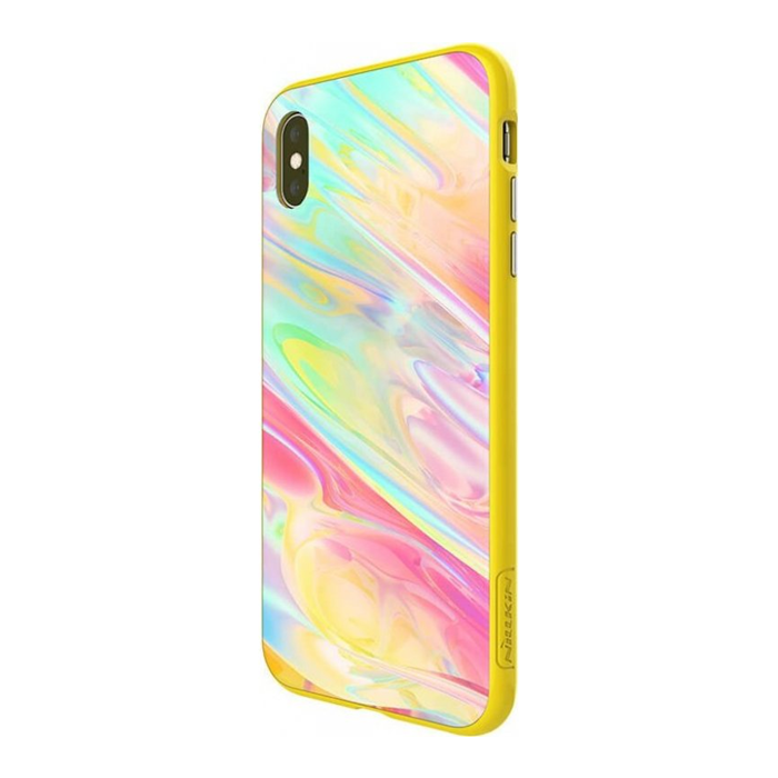 Sklenené puzdro na Apple iPhone XR Nillkin Ombre Hard žlté