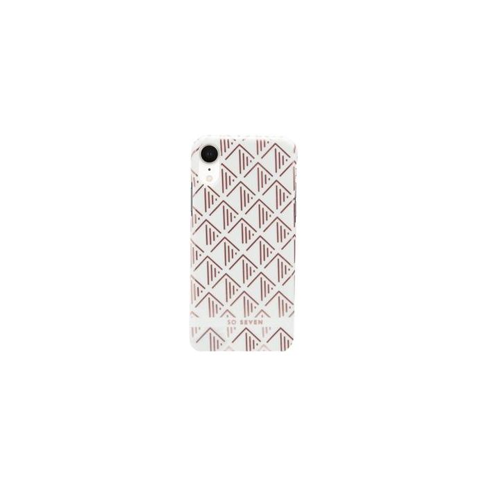 Plastové puzdro na Apple iPhone XR SoSeven Fashion Paris Triangle biele