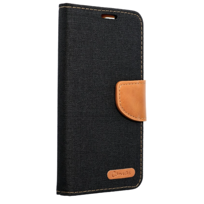 Diárové puzdro na Samsung Galaxy A40 A405 Canvas čierne