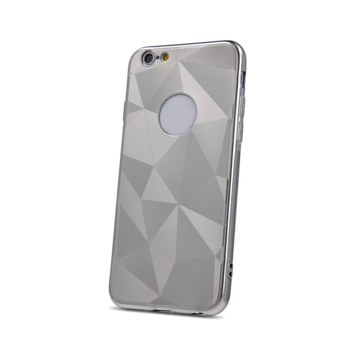 Silikónové puzdro Geometric Shine pre Huawei Y5 2019 strieborné
