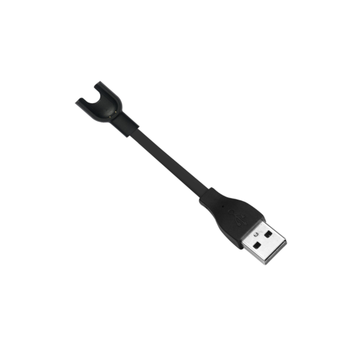 Nabíjací kábel na Xiaomi MiBand 2 Tactical USB čierny 