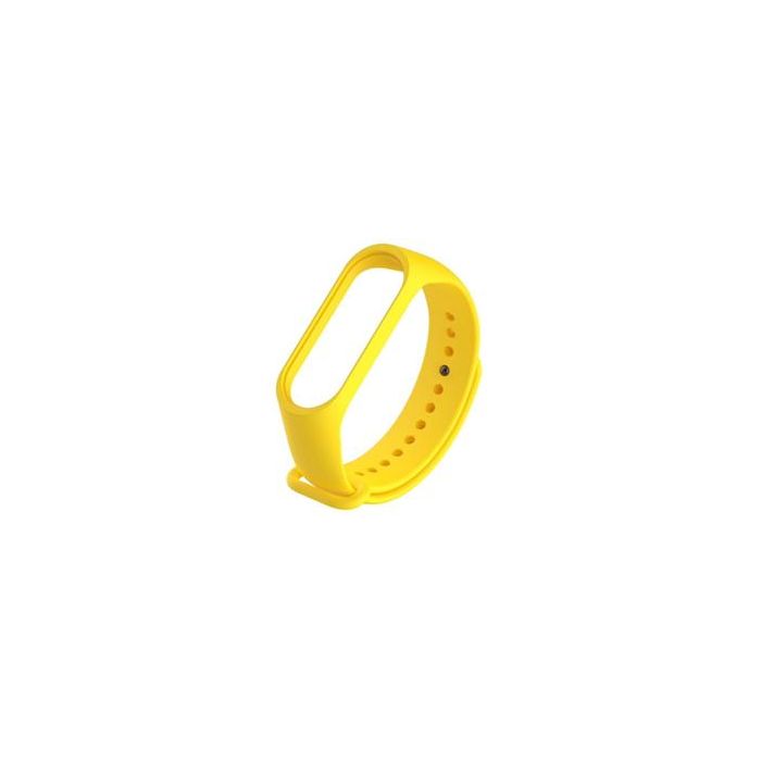 Silikónový náramok pre Xiaomi Mi Band 3/4 žltý