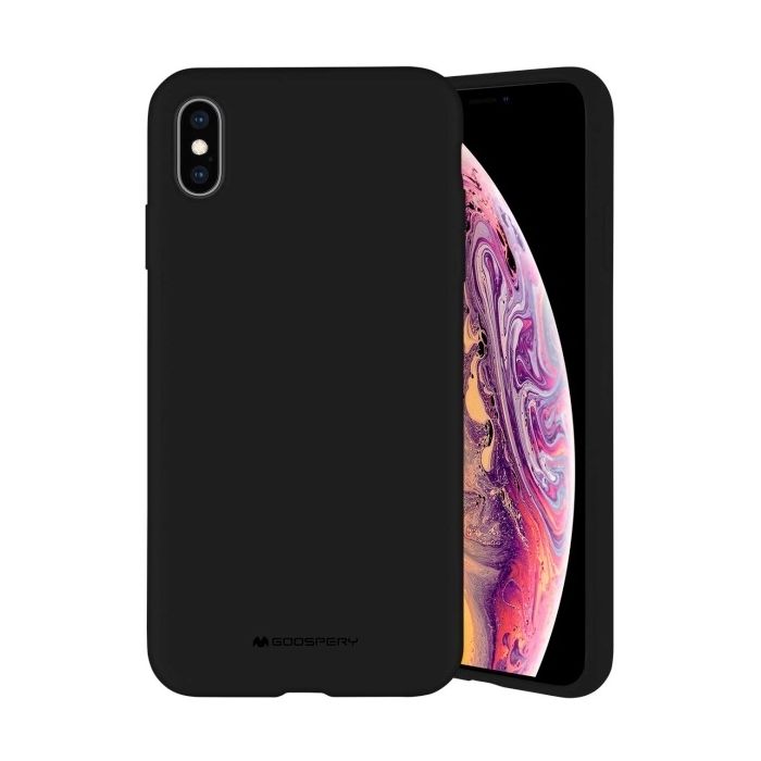 Silikónové puzdro na Apple iPhone 7/8/SE 2020 Mercury Silicone čierne