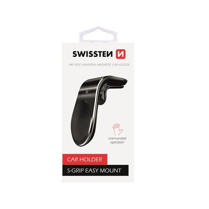Magnetický držiak do ventilácie auta Swissten Easy Mount čierny