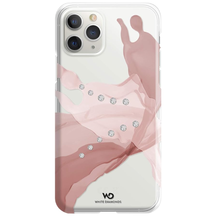 Plastové puzdro na Apple iPhone 11 Pro White Diamonds Liquids ružovo-zlaté