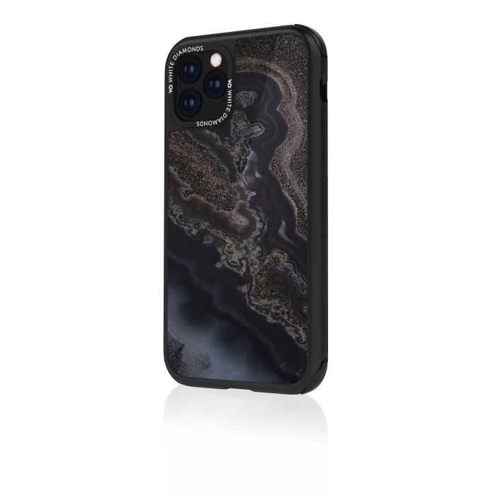 Plastové puzdro White Diamonds Tough Mineral pre Apple iPhone 11 čierne