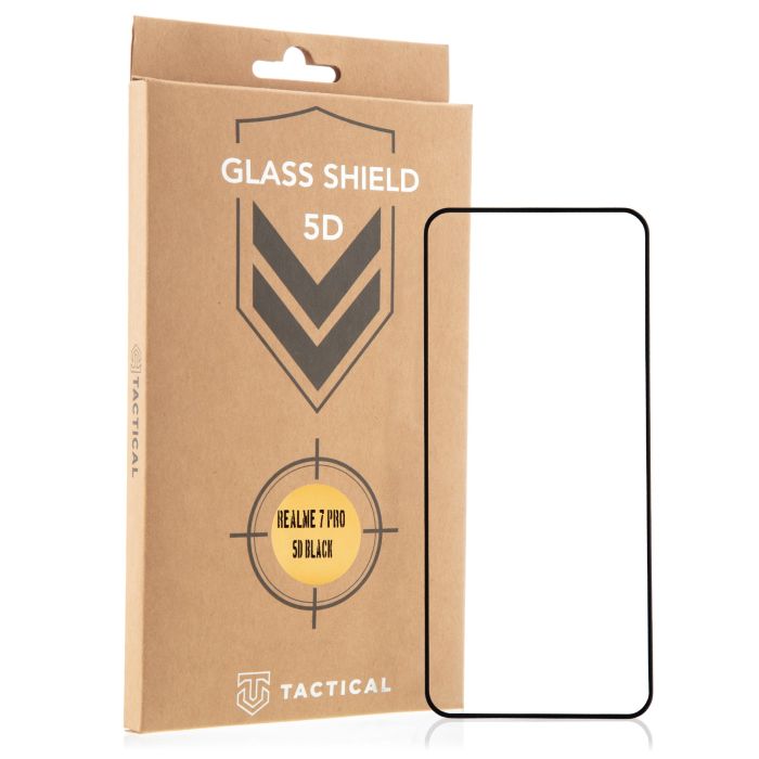 Tvrdené sklo Tactical Shield 5D na Realme 7 Pro čierne