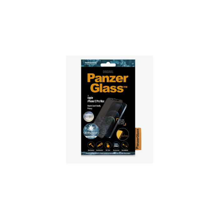 Tvrdené sklo na Apple iPhone 12 Pro Max PanzerGlass Privacy Case Friendly CamSlider čierne