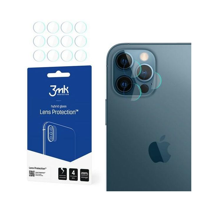 Ochranné sklo na fotoaparát Apple iPhone 12 Pro 3MK Flexible (4ks) 