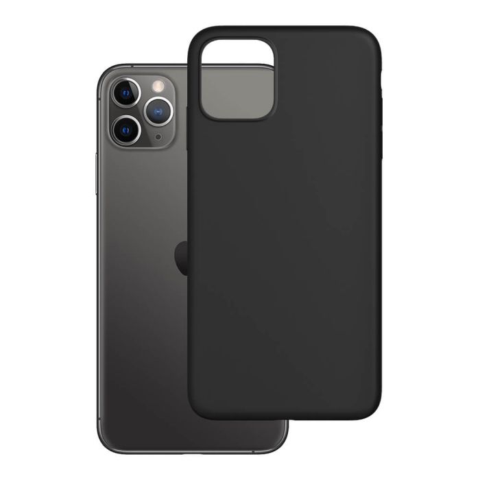 Silikónové puzdro na Apple iPhone X/XS 3MK Matt čierne