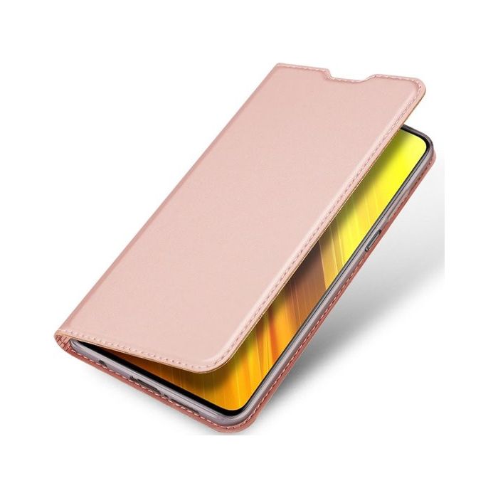 Diárové puzdro na Motorola Moto G9 Play/E7 Plus Dux Ducis Skin Pro ružovo zlaté