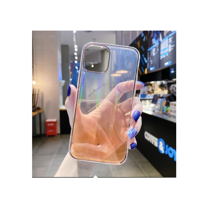 Plastové puzdro na Apple iPhone 12/12 Pro Gradient Aurora zelené 