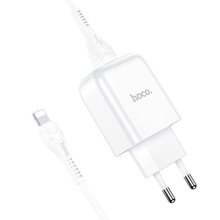 Nabíjačka Hoco 2A + kábel Lightning 8-pin 2A  biela