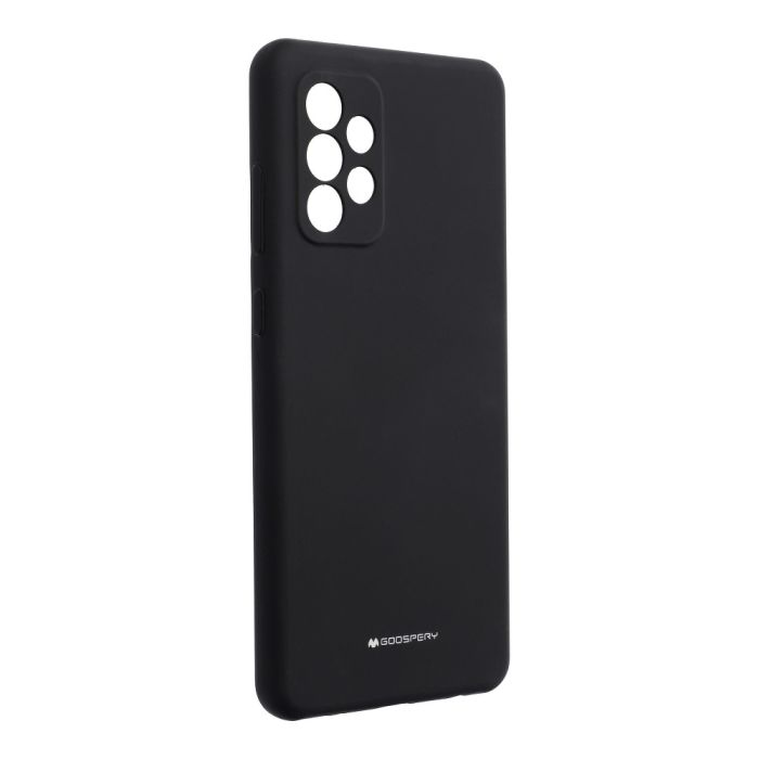 Silikónové puzdro na Samsung Galaxy A72/A72 5G Mercury Silicone čierne