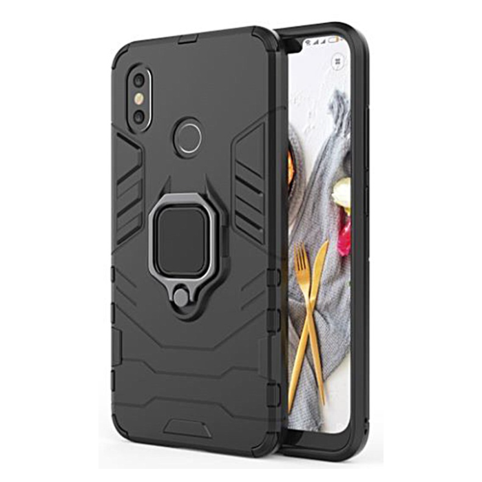 Odolné puzdro na Samsung Galaxy A22 5G Defender Ring Armor čierne