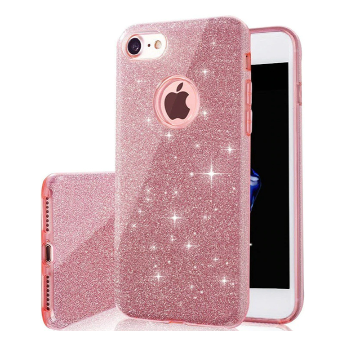 Silikónové puzdro na Xiaomi Mi 11 Lite 5G/Mi 11 Lite/11 Lite 5G NE Glitter 3in1 ružové