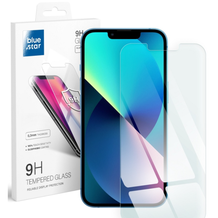 Tvrdené sklo na Apple iPhone 13/13Pro/14 Blue Star