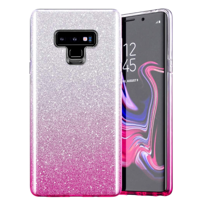 Silikónové puzdro na Xiaomi Redmi Note 10/Note 10 Pro Shine Bling ružové