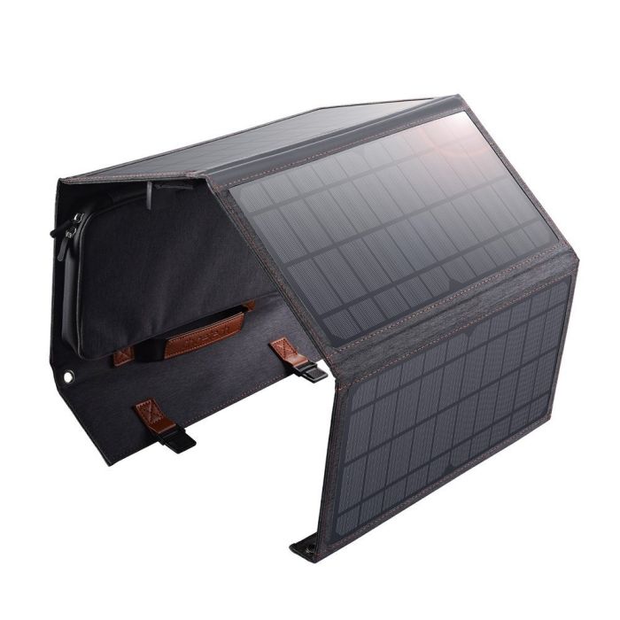 Solárna nabíjačka Solar Panel Choetech SC006 36 W USB-A/USB-C sivá 