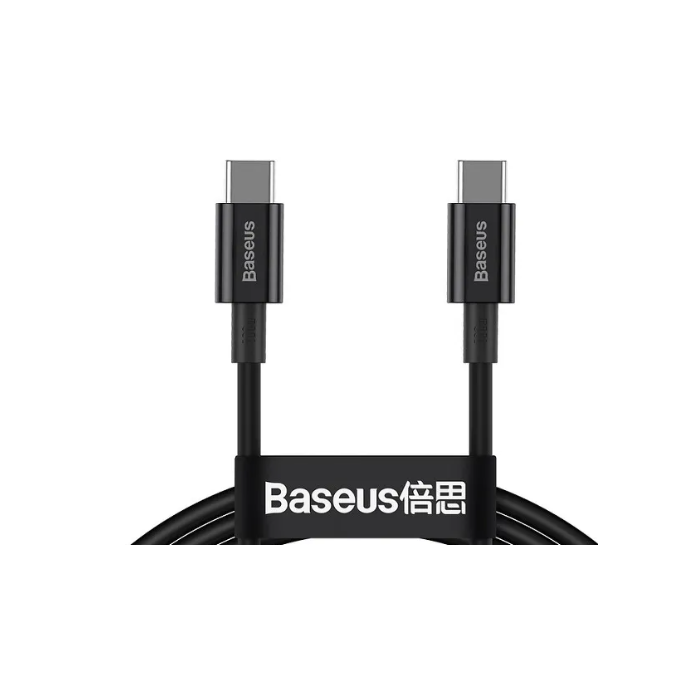 Kábel Baseus Superior Fast Charging CATYS-B01, USB-C na USB-C 100W, 1m, cierny
