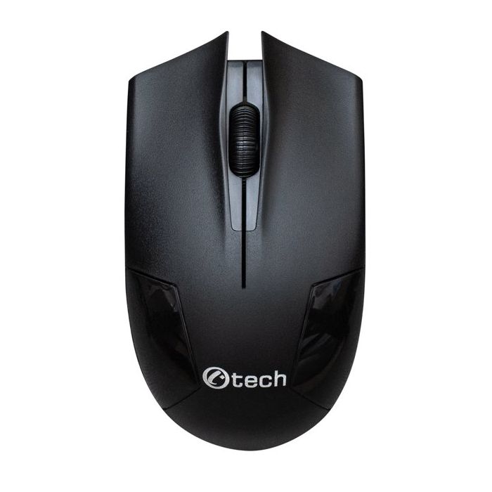 PC bezdrôtová Myš C-TECH WLM-08,1200DPI, 3 tlačítka, USB nano receiver čierna