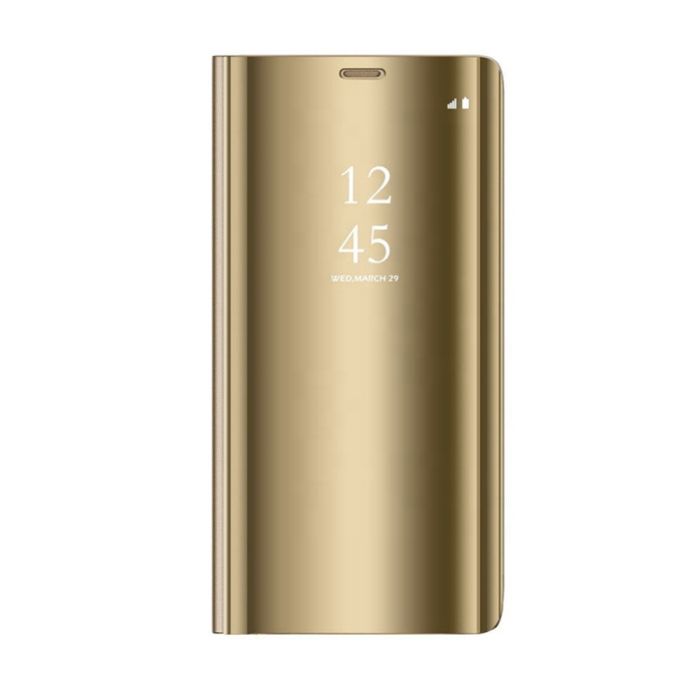 Diárové puzdro na Samsung Galaxy A03s A037 Clear View zlaté