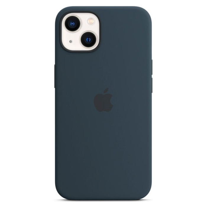 Silikónové puzdro Apple na Apple iPhone 13 MM293ZM/A Silicone Case with MagSafe Abyss Blue