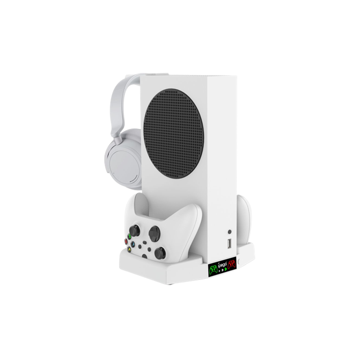 Multifunkčný nabíjací stojan iPega XBS011 pre Xbox Series S biely