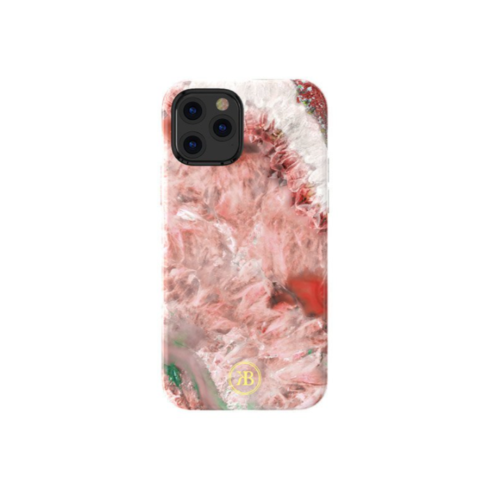 Zadné puzdro na Apple iPhone 12/12 Pro Kingxbar Agate červené