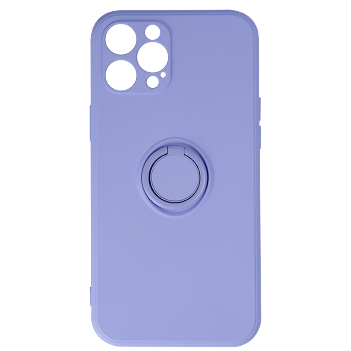 Silikónové puzdro na Samsung Galaxy S22 Ultra 5G G908 Finger Grip fialové