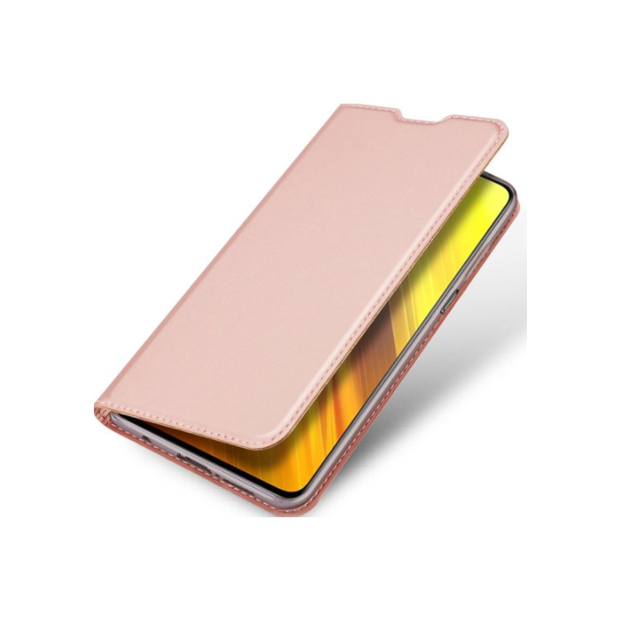 Diárové puzdro na Xiaomi Redmi 10C/Poco C40 Dux Ducis Skin Pro ružovozlaté