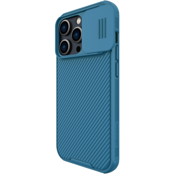 Odolné puzdro na Apple iPhone 14 Pro Max Nillkin CamShield Pro modré