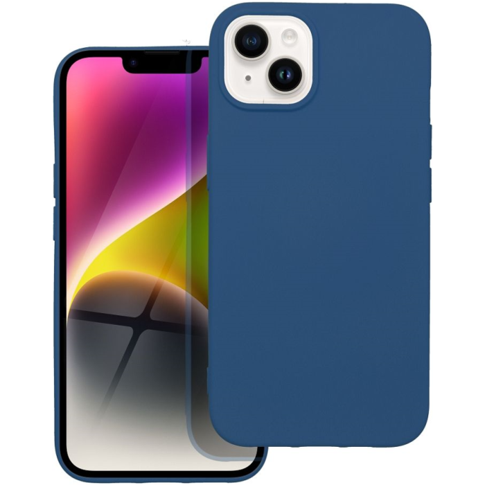 Silikónové puzdro na Apple iPhone 14 Plus Forcell Silicone Lite modré
