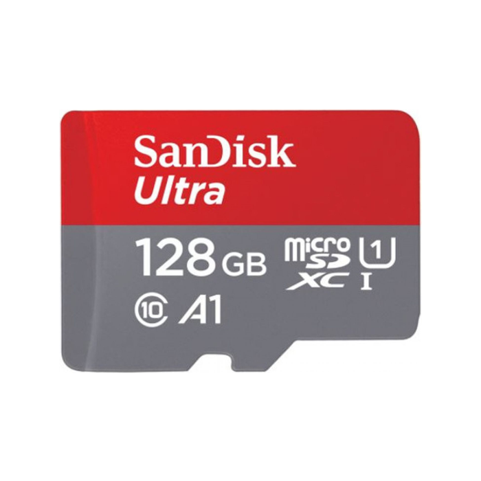 SanDisk Ultra microSDXC 128GB 140 MB/s UHS-I U1 Class 10 + adaptér