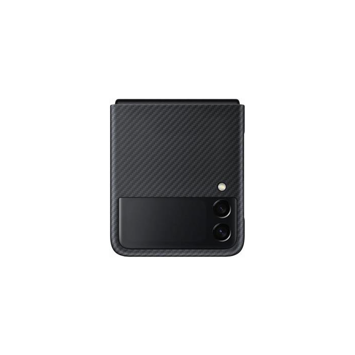 Odolné puzdro Samsung na Samsung Galaxy Z Flip3 5G F711 EF-XF711SBE Aramid čierne (Poškodené balenie)