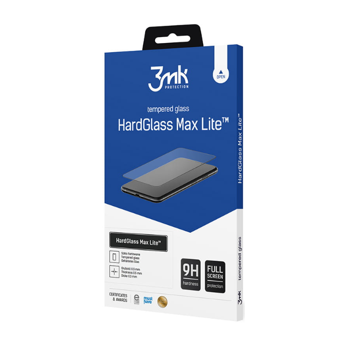 Tvrdené sklo na Xiaomi 12 Lite 5G 3mk HardGlass Max Lite celotvárové čierne