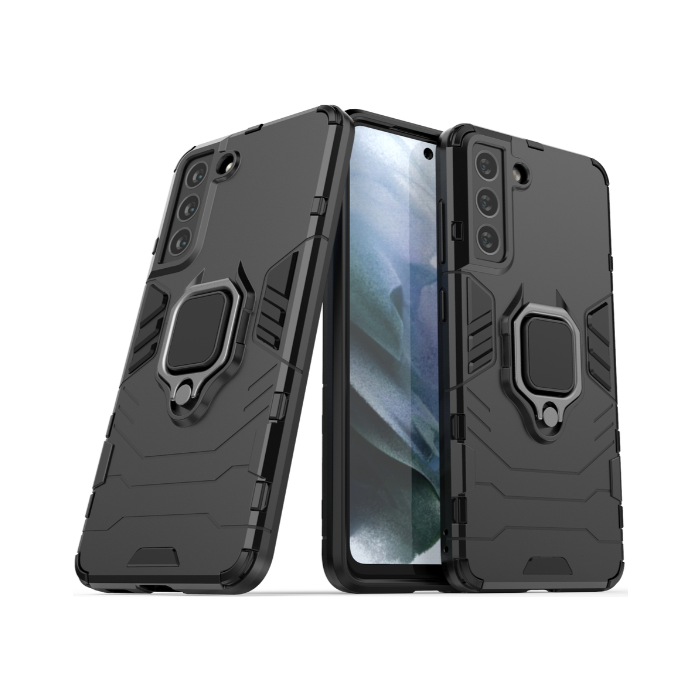 Odolné puzdro na Samsung Galaxy S21 FE 5G G990 Armor Ring Rugged čierne