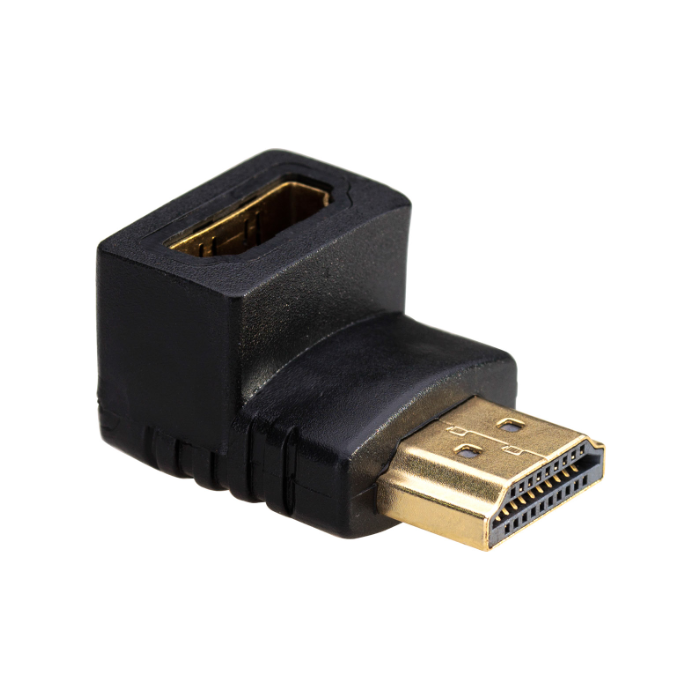 Akyga AK-AD-01, 90° HDMI(m)/HDMI(f) angle, čierny