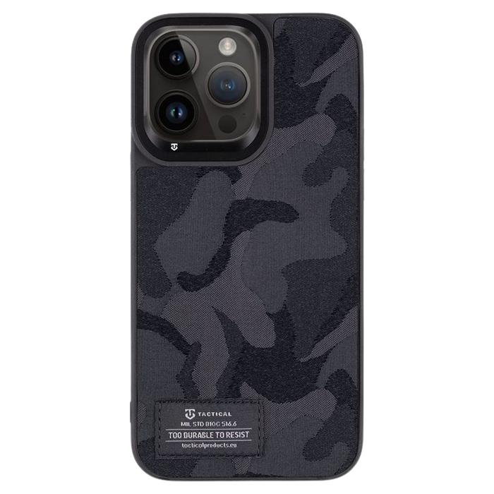 Odolné puzdro na Apple iPhone 14 Pro Max Tactical Camo Troop čierne