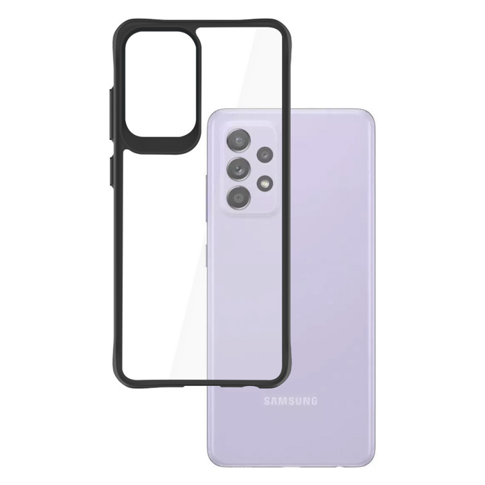 Odolné puzdro na Samsung Galaxy A54 5G A546 3MK Satin Armor Case+ transparentno-čierne