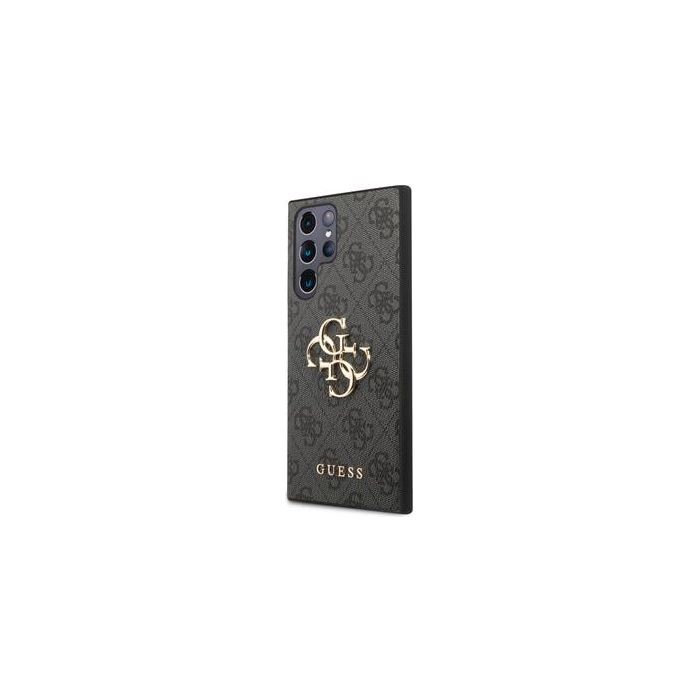 Guess PU 4G Metal Logo Samsung Galaxy S23 Ultra 5G S918 GUHCS23L4GMGGR Grey