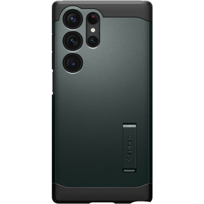 Odolné puzdro na Samsung Galaxy S23 Ultra 5G S918 Spigen Tough Armor zelené