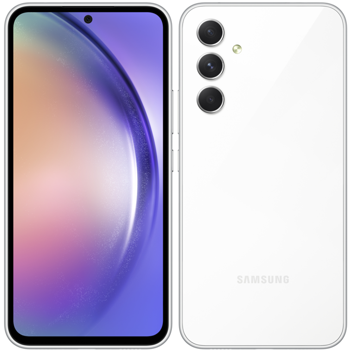 Samsung Galaxy A54 5G A546, 8/128 GB, Dual SIM, Awesome White - SK distribúcia