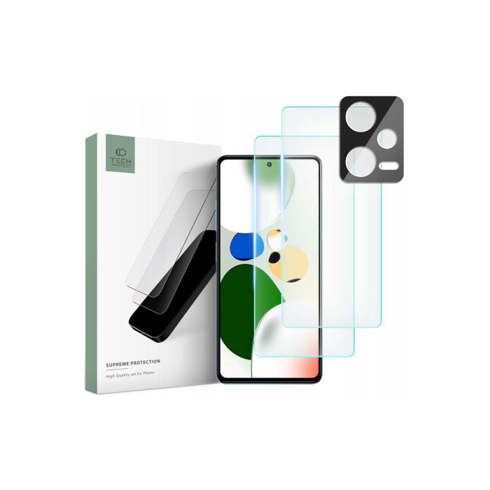 Tvrdené sklo na Xiaomi Redmi Note 12 5G Tech-Protect Supreme (2+1) 9H