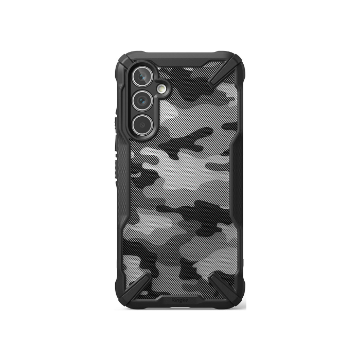 Odolné puzdro na Samsung Galaxy A34 5G A346 Fusion-X Camouflage čierne
